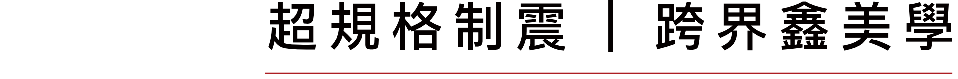 超規格制震｜跨界鑫美學